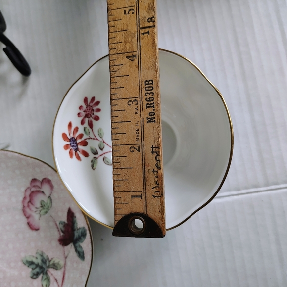 Wedgwood Pink Cuckoo Teacup and Saucer Bone China England Tricket Dish Tea Party - Picture 6 of 17